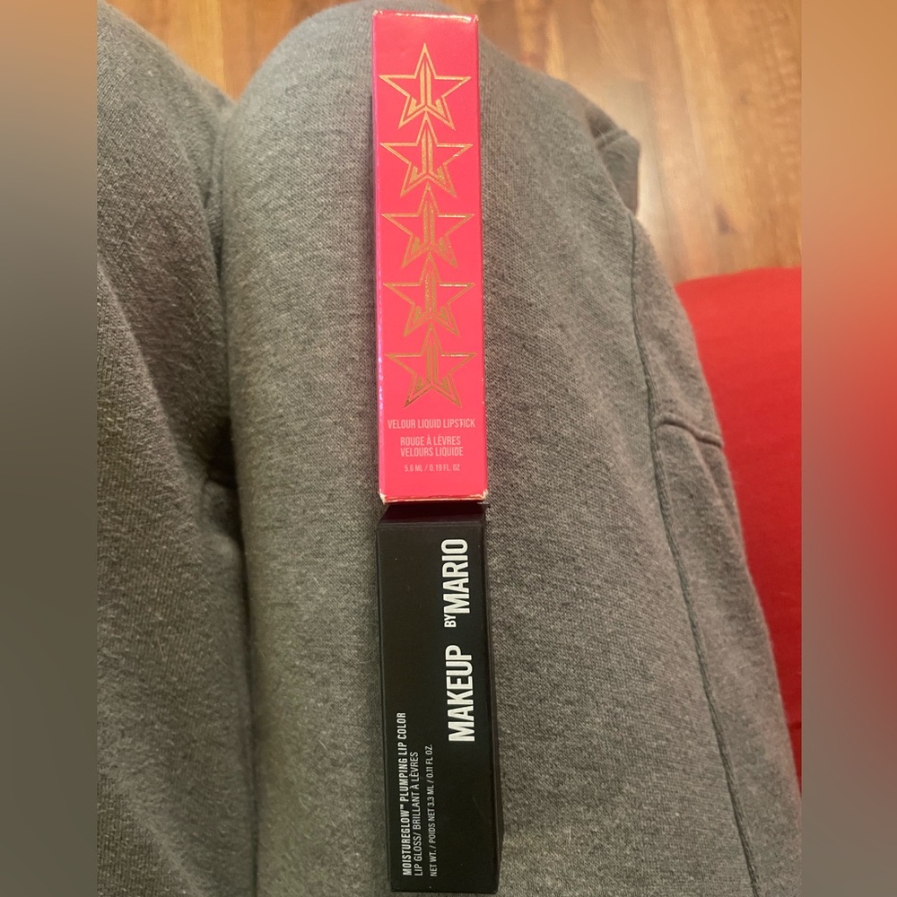Makeup By Mario & Jeffree Star bright pink lip color bundle